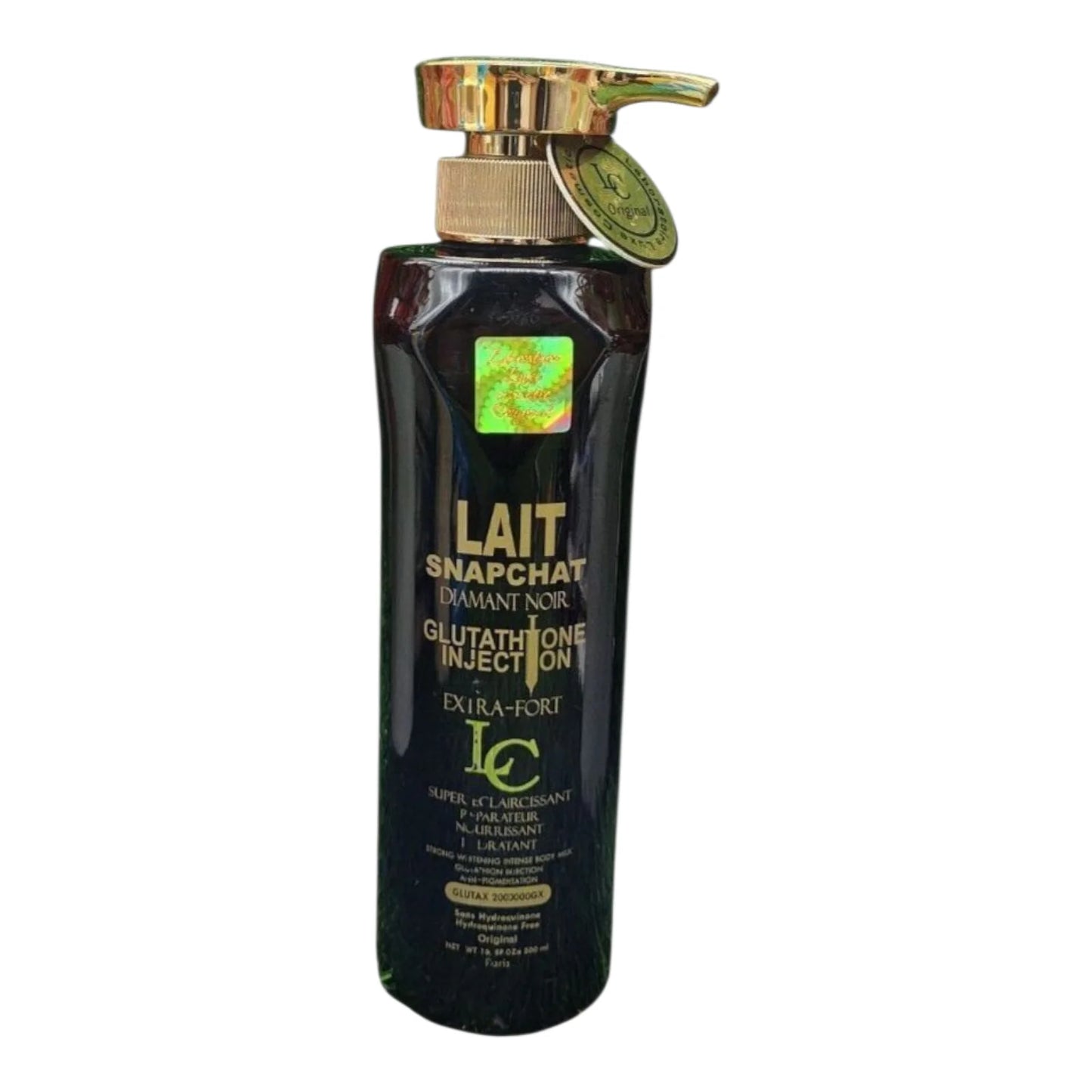 Lait Snapchat Diamant Noir Lightening Moisturizing Body Milk Lotion 500ml for Hydration & Radiance