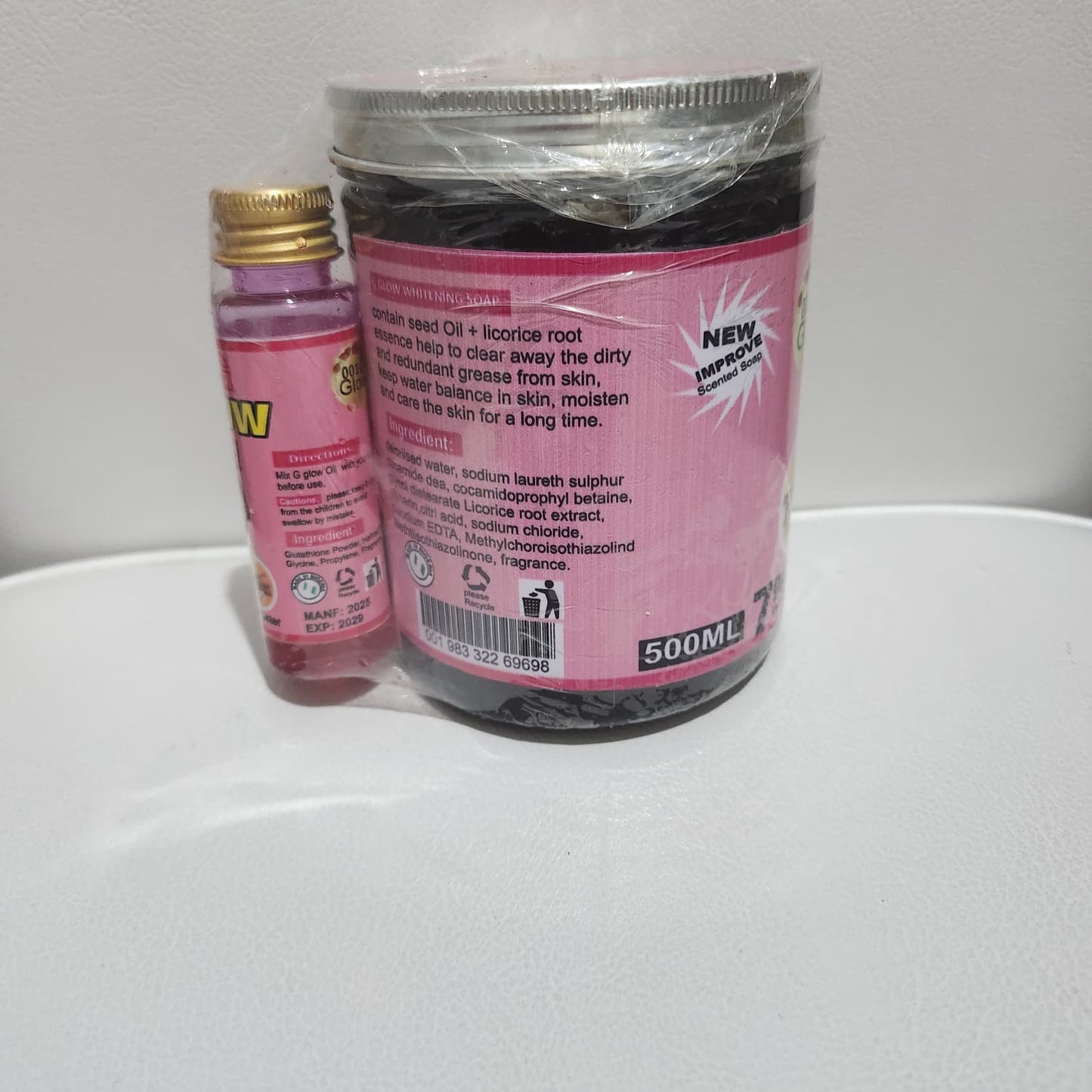G- Glow 7days Whitening Soap 500g Whitens Up To 4 Shades Without Using Cream For Effective Skin Brightening