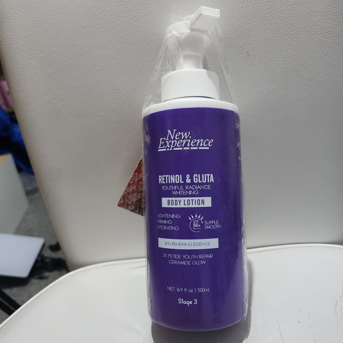 New Experience Retinol & Gluta Youthful Radiance Whitening Body Lotion 500ml Stage 3 Brightening & Moisturizing