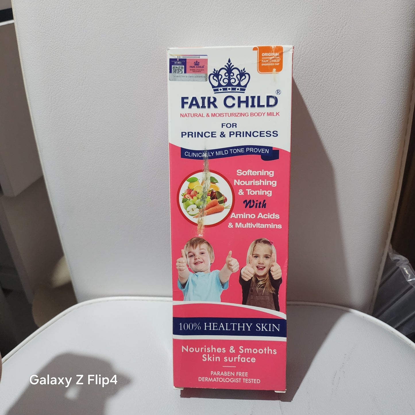 Fair Child Natural & Moisturizing Body Milk for Prince & Princess Softening Nourishing & Toning with Amino Acids & Multivitamins 100% Healthy Skin