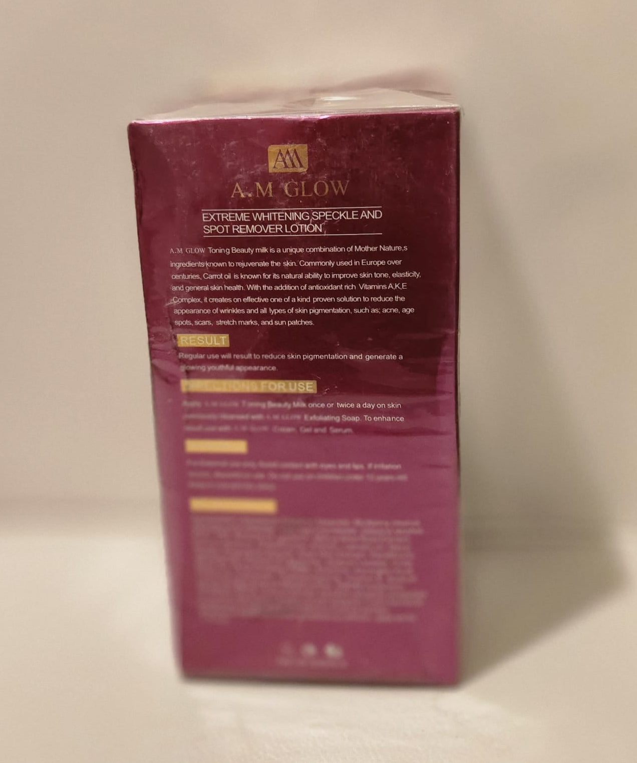 AM Glow Body Milk Extreme Whitening Speckle and Spot Remover Lotion Intense Toning Beauty Milk Moisturizers Radiant Daily