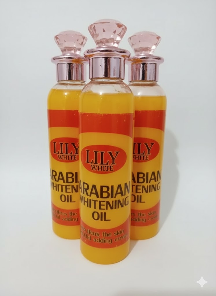 Lily White Arabian Whitening Oil 250ml X1 for Radiant Skin Care