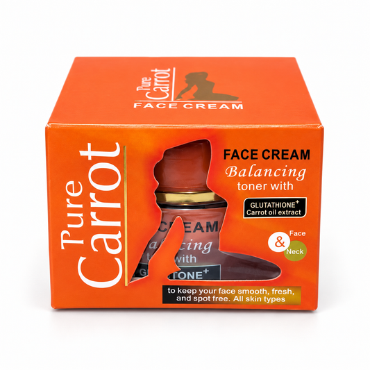 Pure Carrot Face Cream 30g with Glutathione & Carrot Oil Extract