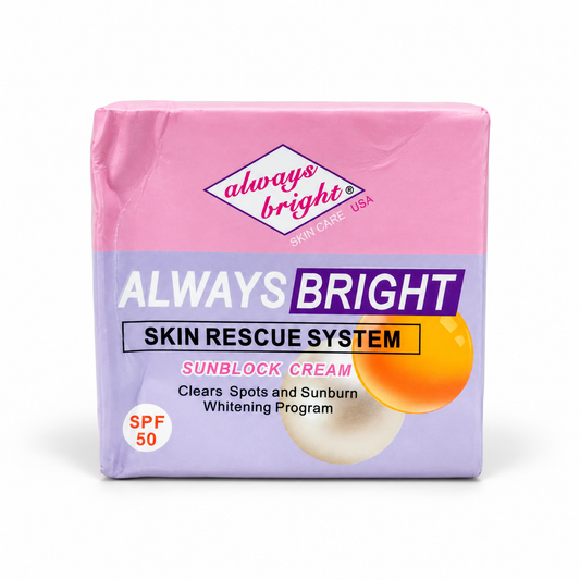 Always Bright Skin Rescue System Face Cream – Sunblock Packaging