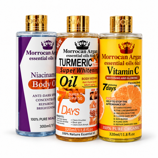 Moroccan Argan Body Oil – Niacinamide, Vitamin C or Turmeric