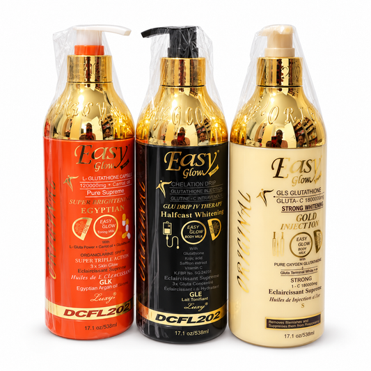 Easy Glow Body Milk 500ml – Gold, Gluta Rose or Egyptian