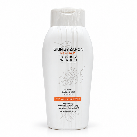 Skin by Zaron Vitamin C Body Wash 650ml – Glycolic Acid & Castor Oil