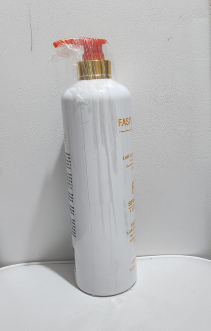 Faster White Paris Supreme Carrot Exfoliating Luxury Shower Gel Milk 1000ml Multi-Vitamin Lightening Formula