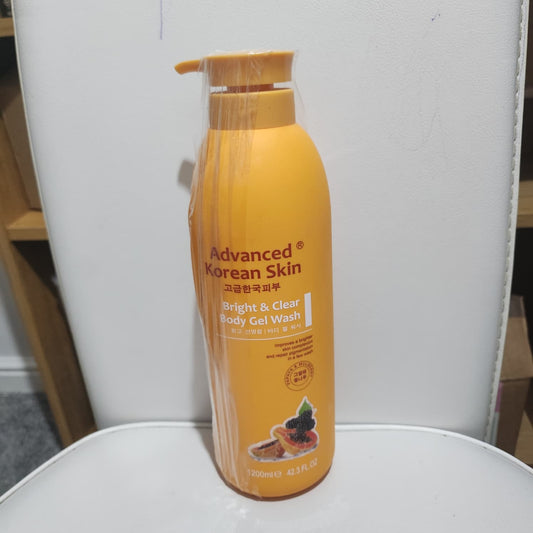 Advanced Korean Skin Bright and Clear Body Gel Wash 1200ml - for Skincare Brightening