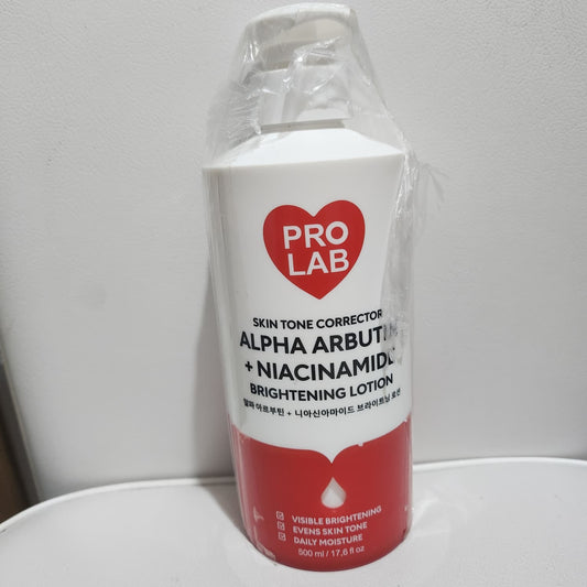 Pro Lab Skin Tone Corrector Alpha Arbutin + Niacinamide Brightening Lotion.