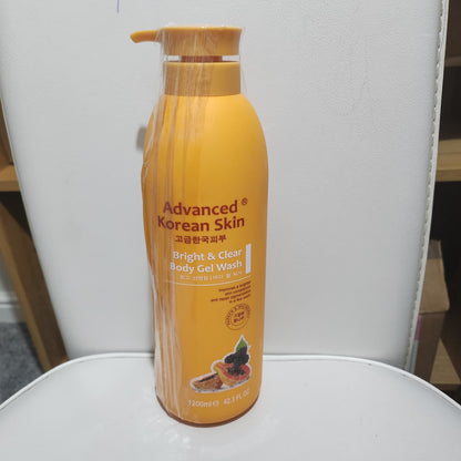 Advanced Korean Skin Bright and Clear Body Gel Wash 1200ml - for Skincare Brightening