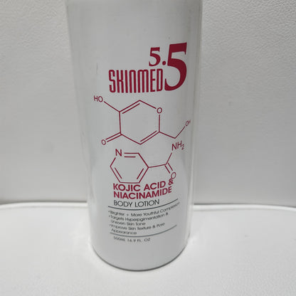 Skinmed 5.5 Kojic Acid and Niacinamide Body Lotion 500ml - Moisturizer for Radiant Skin Care - Cosmetic