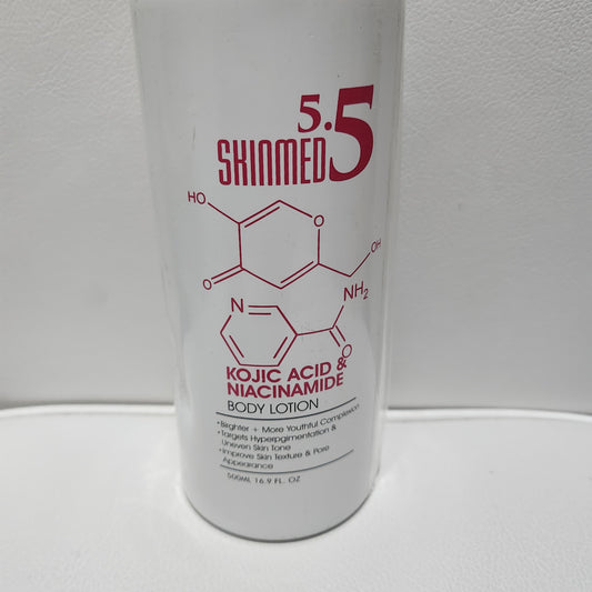Skinmed 5.5 Kojic Acid and Niacinamide Body Lotion 500ml - Moisturizer for Radiant Skin Care - Cosmetic
