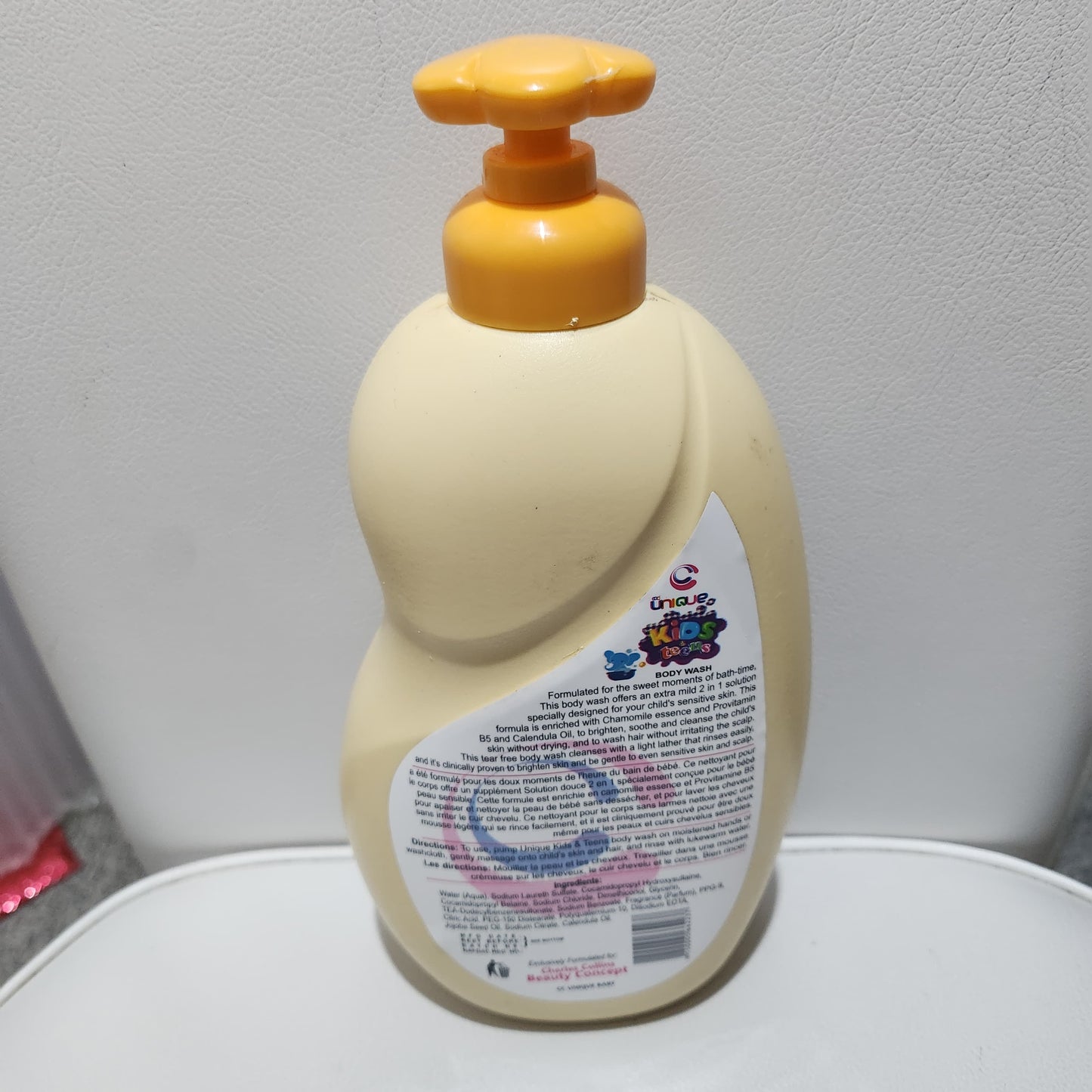 Unique Kids & Teens Brightening Natural Calendula Body Wash 1000ml x 1
