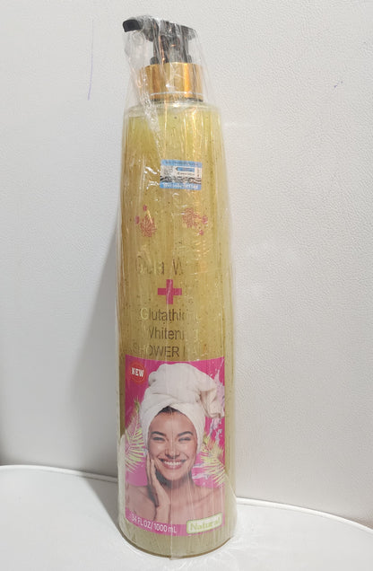 Gluta White Glutathione Whitening Shower Bath, Natural Body Wash, 1000mL