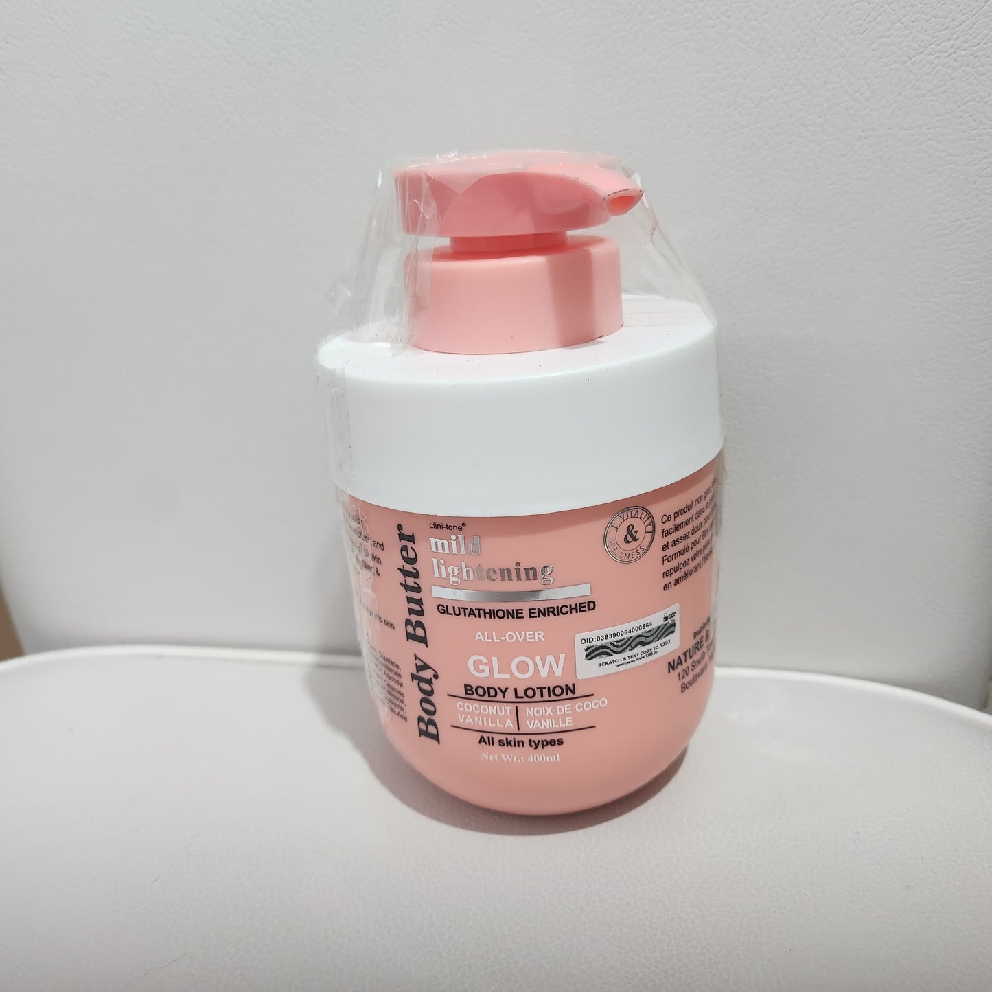 Clinitone Body Butter Mild Lightening AllOver Glow Glutathione Body Lotion 400ml for Radiant Skin Moisturizers