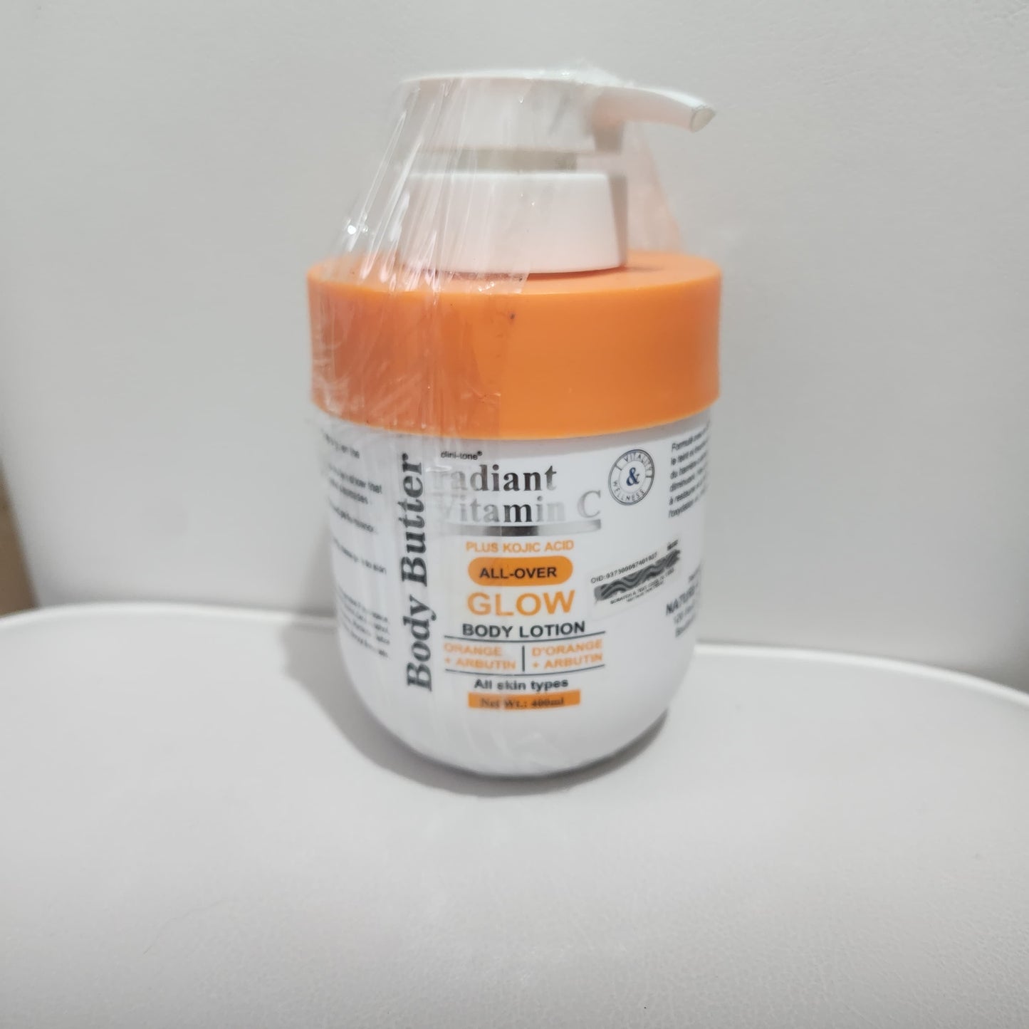 Clinitone Radiant Vitamin C Glow Body Butter Lotion 400ml for Radiant Skin Care Moisturizers