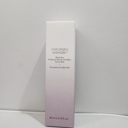 Haruharu Wonder Black Rice Probiotics Barrier 2% NAD+ Serum Mist 80ml for Radiant Skin Care