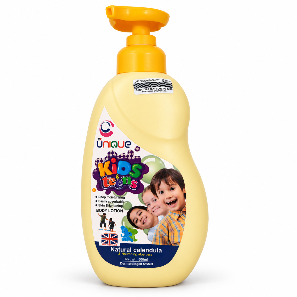 Unique Kids & Teens Calendula Body Lotion 500ml