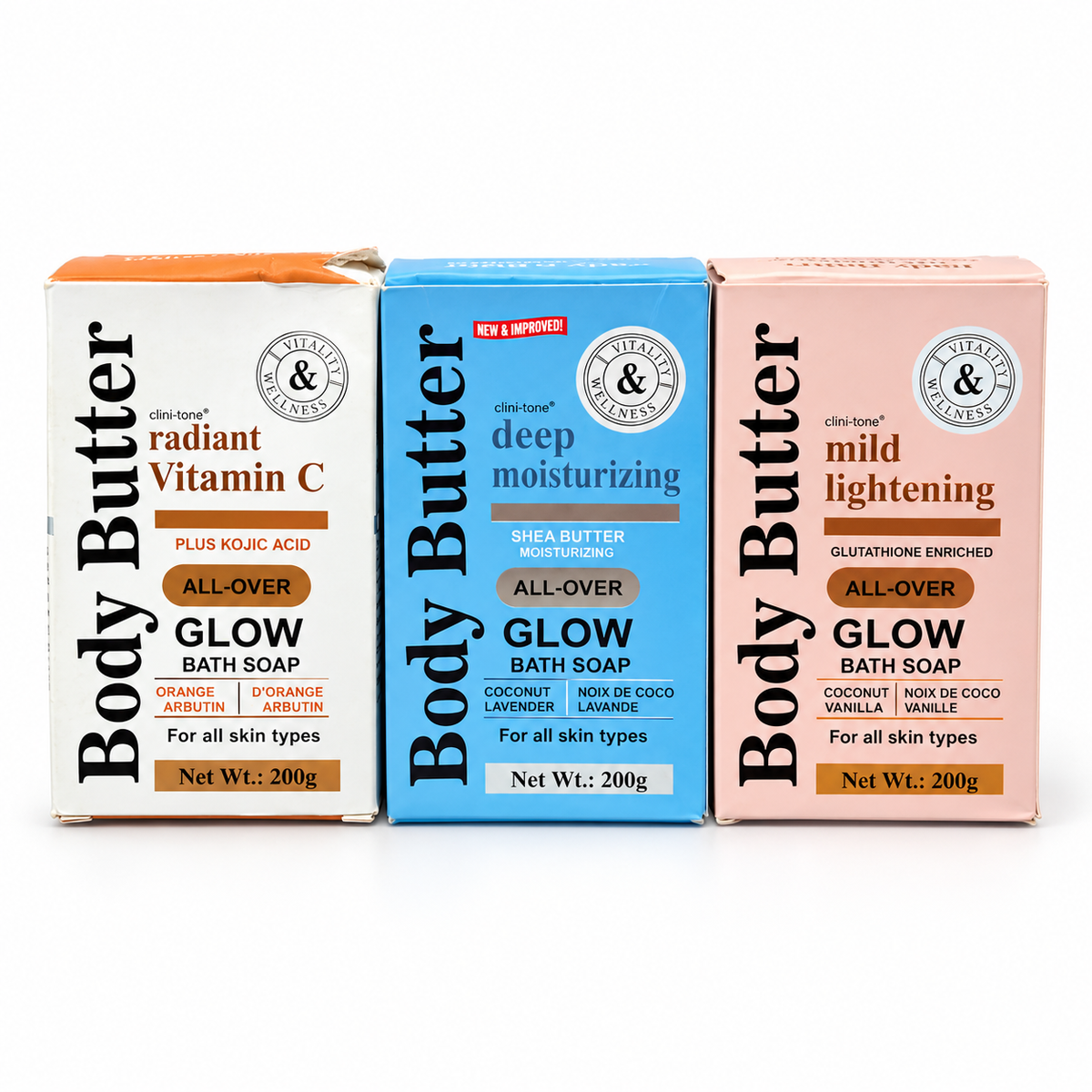 Clini Tone Body Butter Radiant Vitamin C Bath Soap 200g