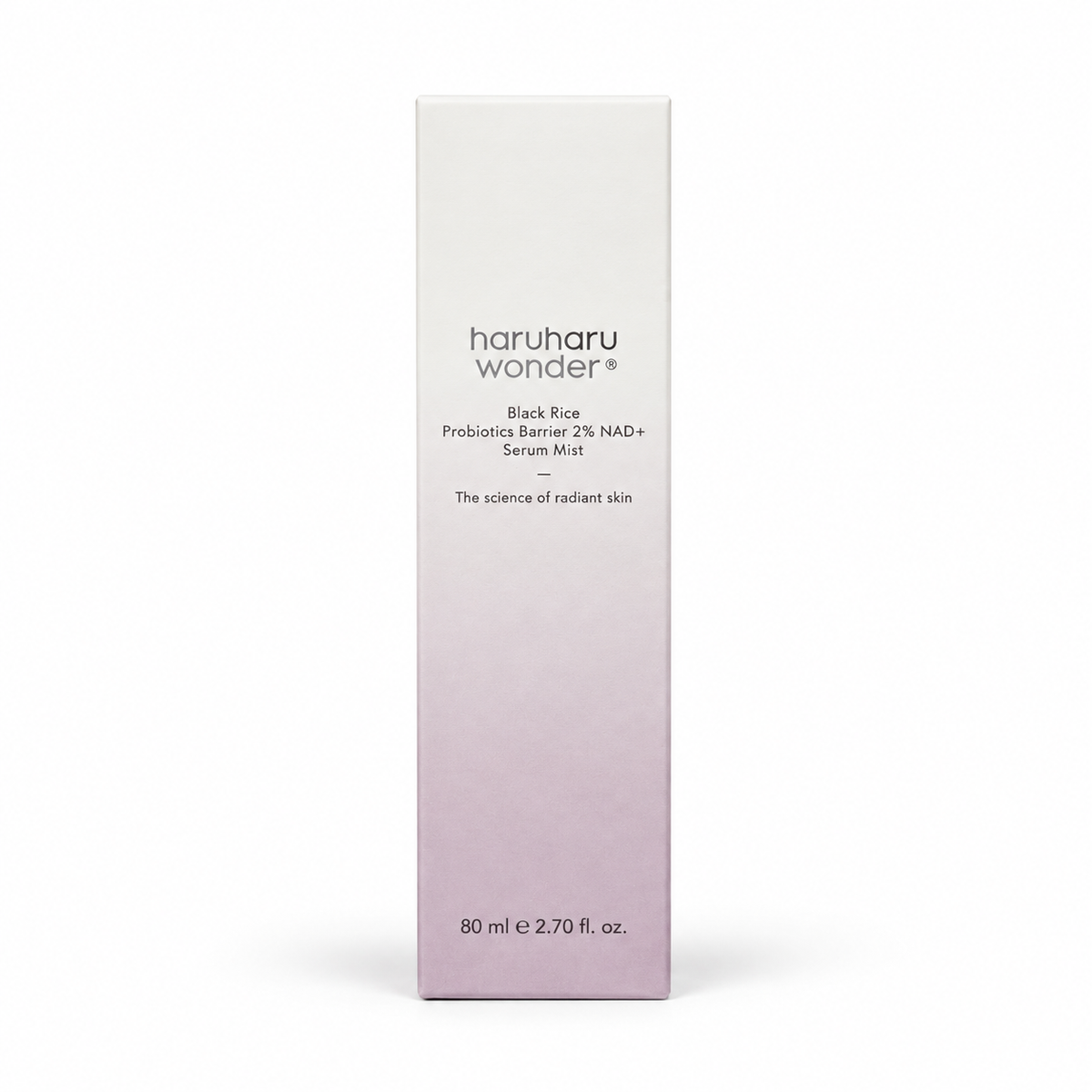 Haruharu Wonder Black Rice Probiotics Barrier 2% NAD+ Serum Mist 80ml