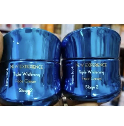 New Experience Triple Whitening Face Cream Stage 2 Blue 50ml for Radiant Skin Moisturizers