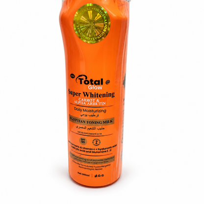 Total Glow Egyptian Toning Body Milk 500ml – Carrot & Alpha Arbutin