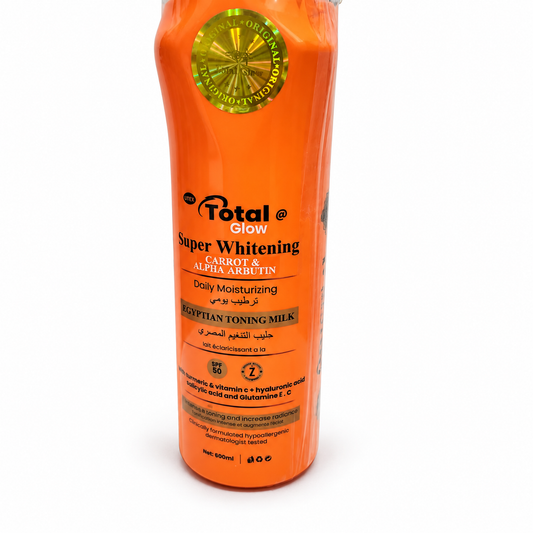 Total Glow Egyptian Toning Body Milk 500ml – Carrot & Alpha Arbutin