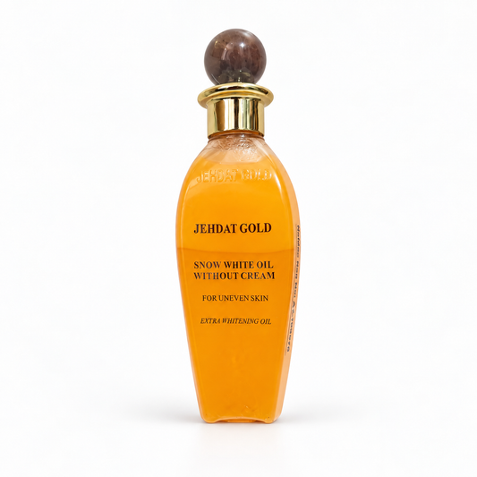 Jehdat Gold Snow White Body Oil 250ml – Without Cream