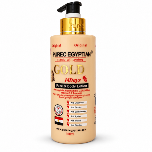 Purec Egyptian Gold Face & Body Lotion 300ml