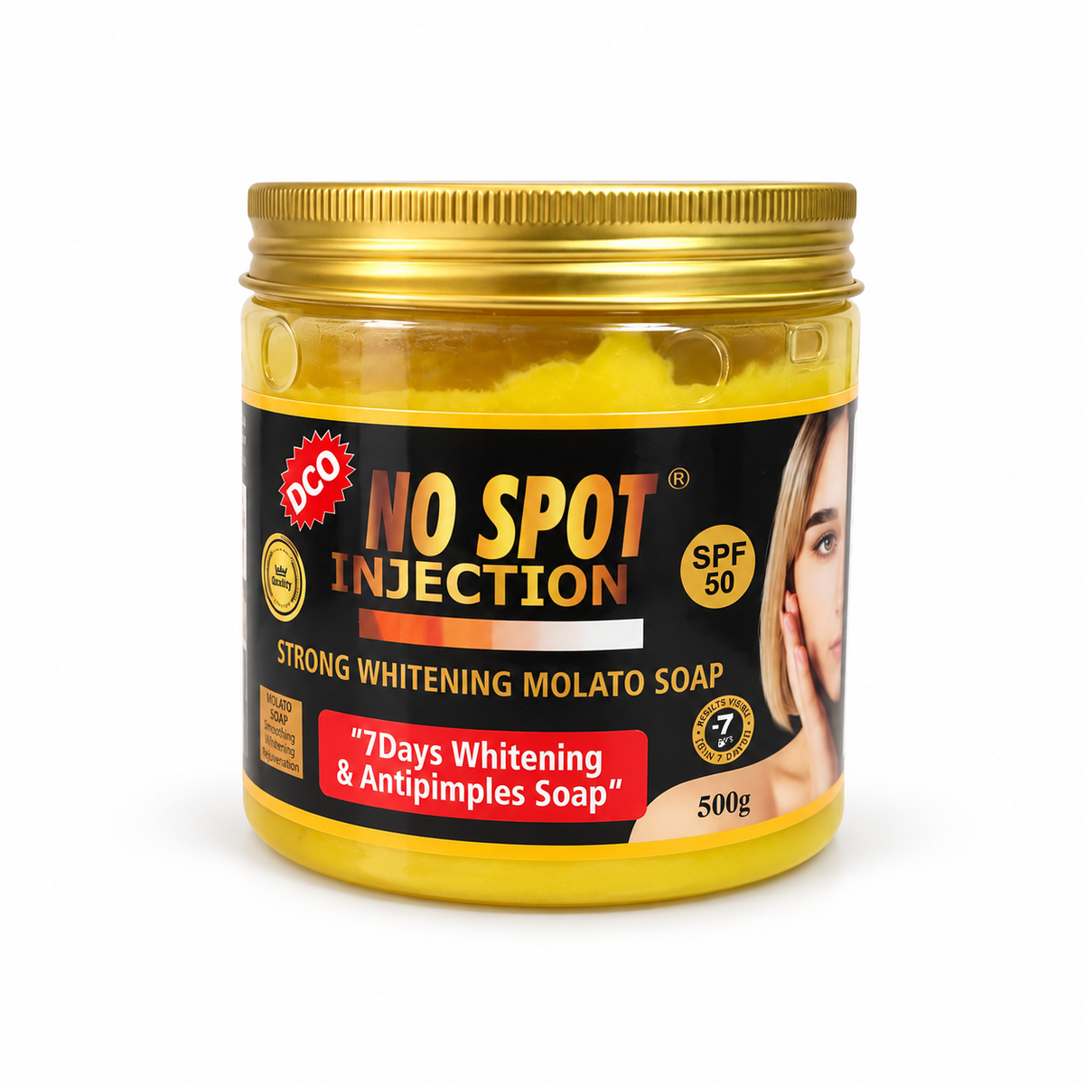 No Spot Injection Molato Body Soap 500g – Jar