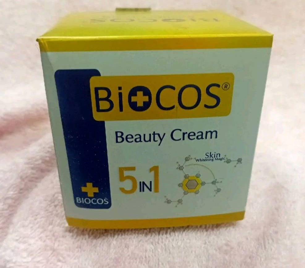 Biocos 5 in 1 Beauty Cream Skin Whitening Magic for Radiant Complexion and Enhanced Glow