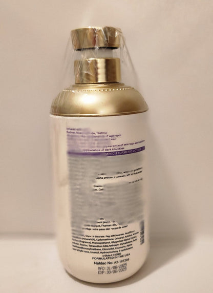 Advanced Purity Vitamin C & Turmeric Brightening Lotion for Skin Care 500ml - Enhances Radiance & Hydration