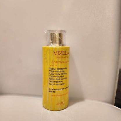 Vizela Whitening Treatment Body Oil with SPF 50 300ml for All Skin Types Repair Damage Clear Dark Spots