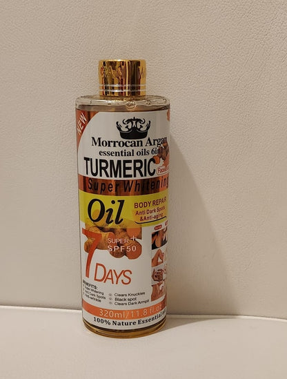 Moroccan Argan Essential Oils 6-in-1 In Different Variants ( Niacinamide, Vitamin C & Turmeric) Oil for Skin Care Body Care