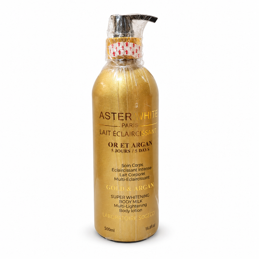Faster White Paris Gold Glutathione Exfoliating Luxury Shower Gel & Body Lotion for Radiant Skin Care