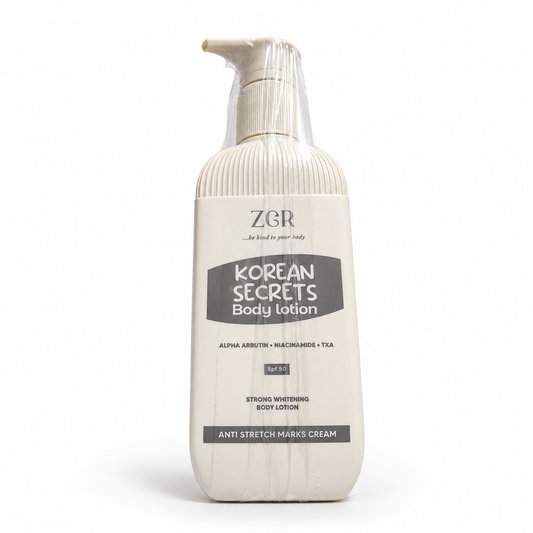 ZGR Korean Secrets Body Lotion – Alpha Arbutin, Niacinamide & TXA
