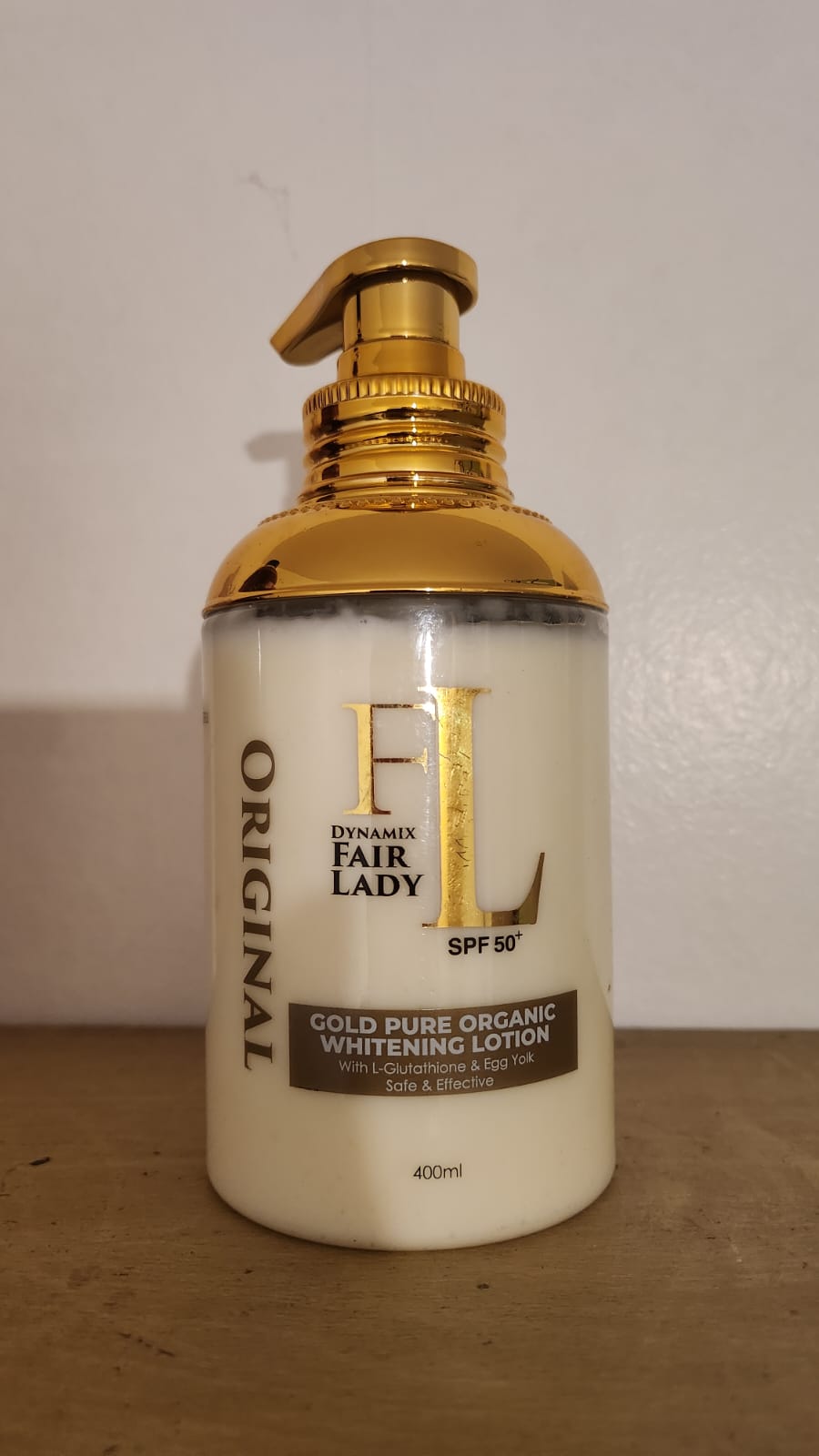 Fair Lady Gold Pure Organic Whitening Body Lotion With SPF50 for Radiant Skin Care