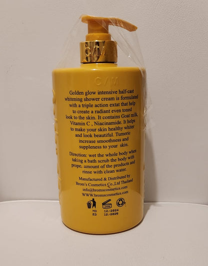 Golden Glow Intensive Half Cast Whitening Shower Gel Cream 1000ml for Radiant Skin Care