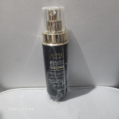 Active Caviar Drip Arbutin Licorice Strong Brightening Oil for Radiant Skin Care