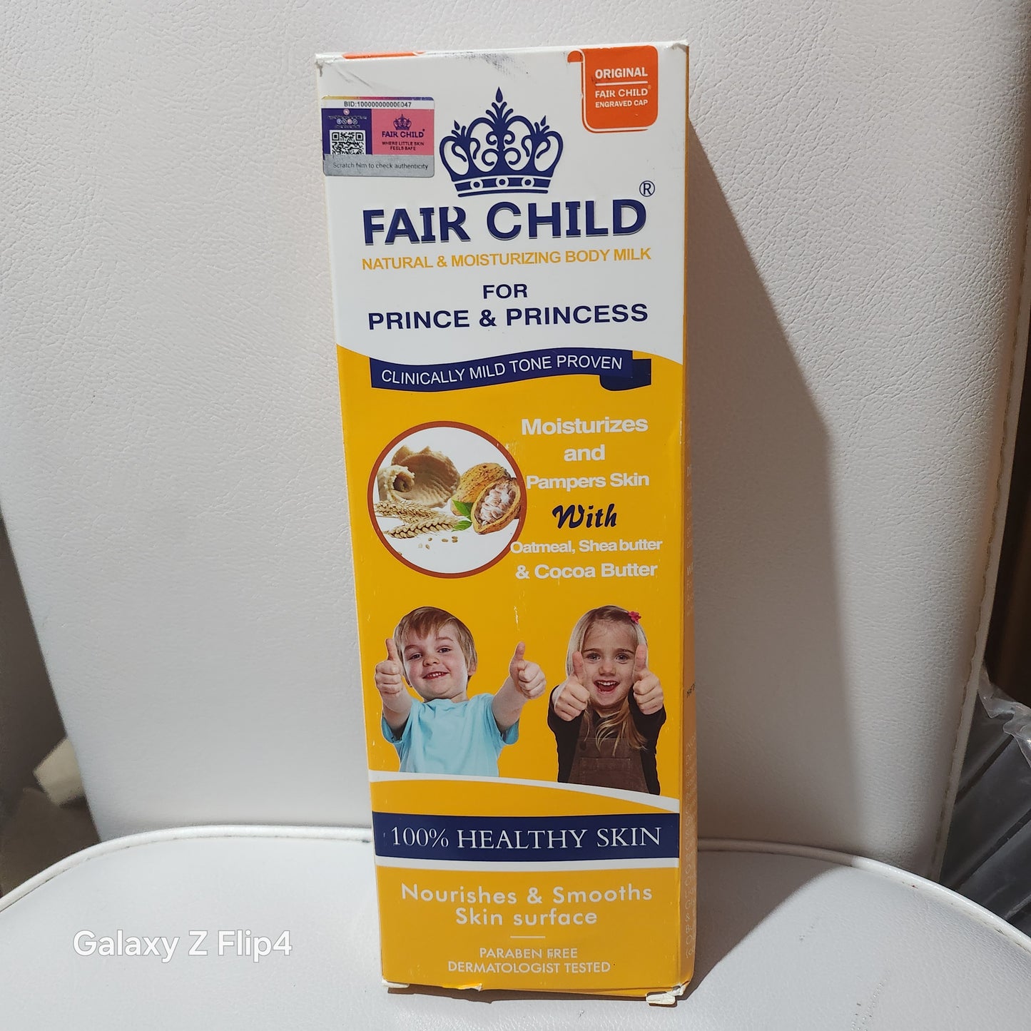 Fair Child Natural & Moisturising Body Milk for Prince & Princess Clinically Mild Tone Proven with Oatmeal Shea Butter & Cocoa Butter