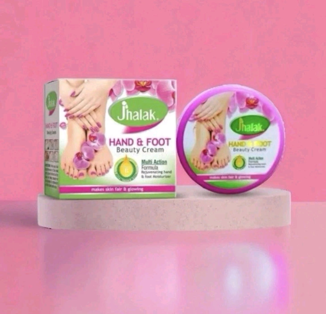 Jhalak Hand & Foot Whitening Cream 30ml for Dark Thighs Underarms Herbal Extracts Multi Action Formula