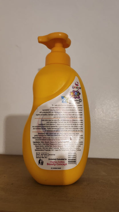 Unique Kids And Teens Vitamin C, E and Castor Oil Brightening Body Lotion 500ml