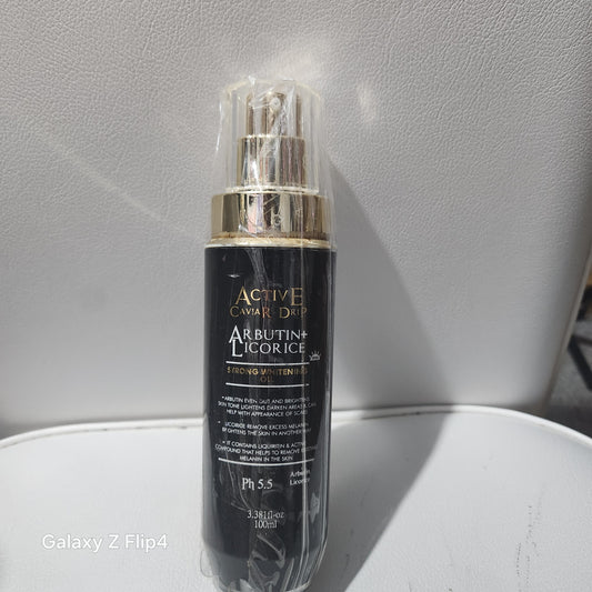 Active Caviar Drip Arbutin Licorice Strong Brightening Oil for Radiant Skin Care