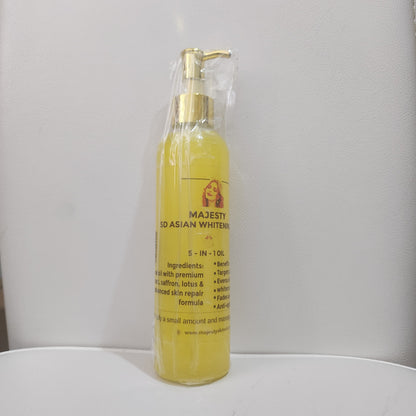 Majesty Asian Whitening 5-in-1 Oil for Skin Repair and Anti-Aging Formula with Premium Ingredients