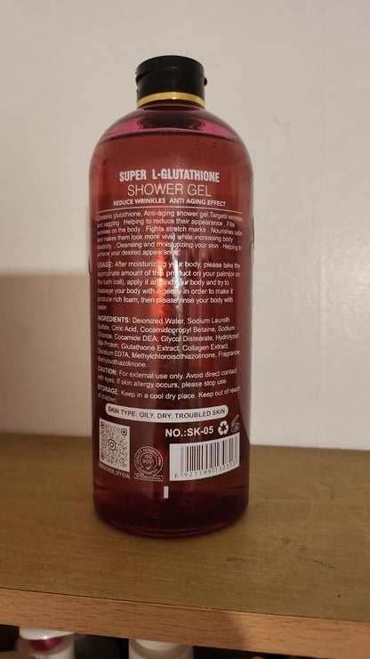 SK Duchess Glow Super L Glutathione Body Brightening 13-in-1 Shower Gel 1000ml for Radiant Skin Care