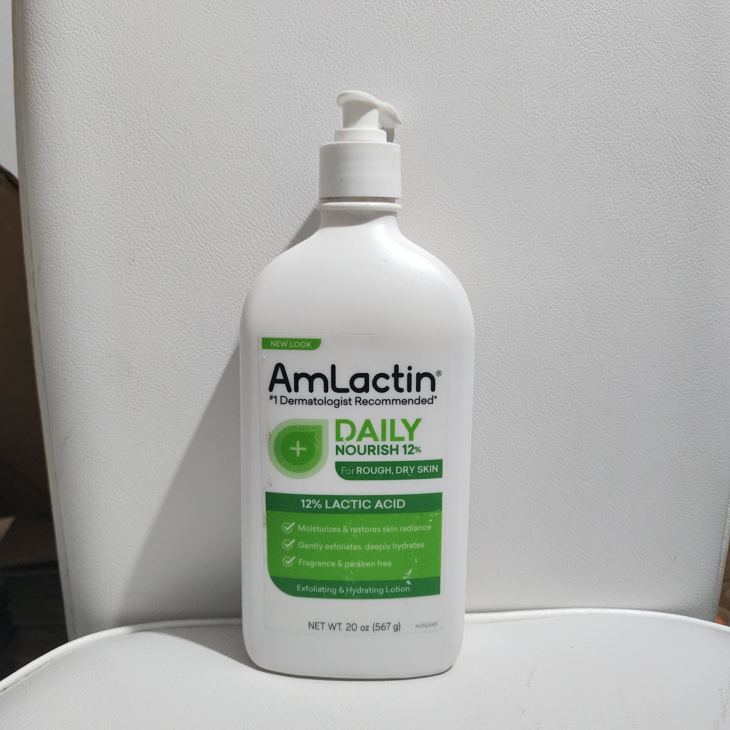 AmLactin Daily Nourish 12% Lactic Acid Moisturising & Hydrating Lotion for Rough Dry Skin 567g Moisture Rich Moisturizer