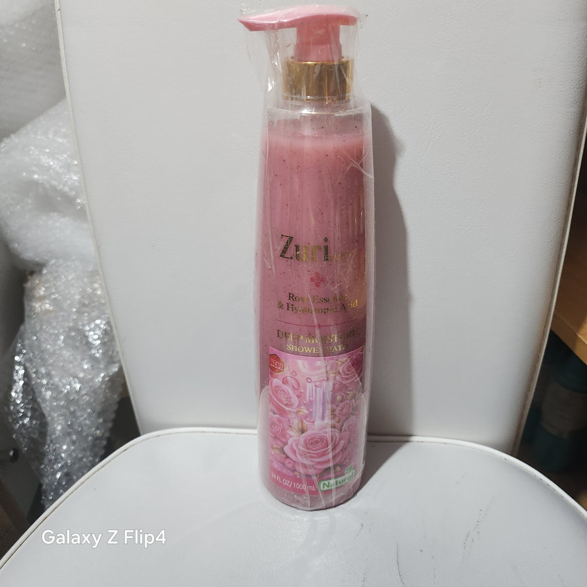 Zuri Radiance Rose Essence & Hyaluronic Acid Deep Moisture Shower Gel 1000ml Refreshing Fragrance for Daily Use