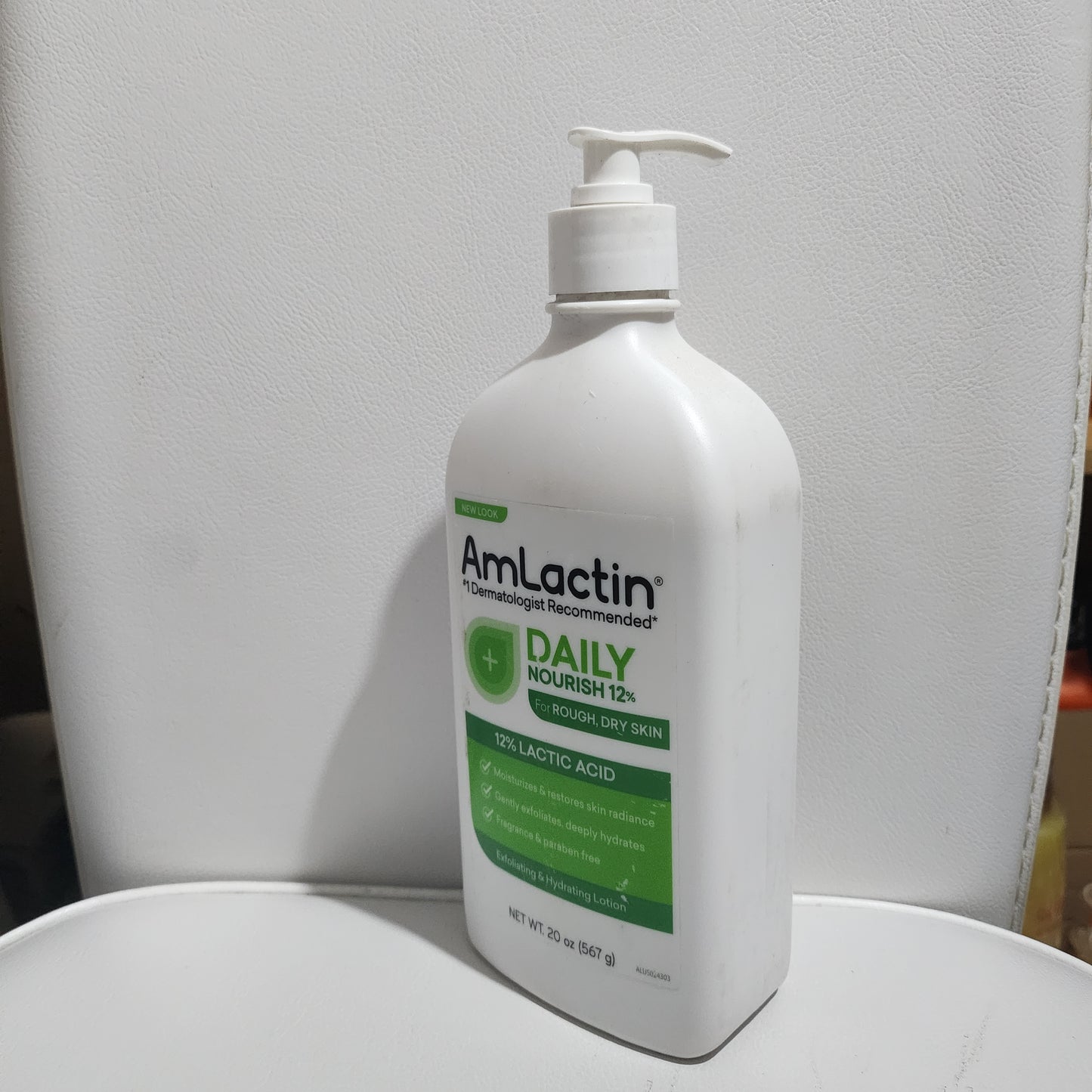 AmLactin Daily Nourish 12% Lactic Acid Moisturising & Hydrating Lotion for Rough Dry Skin 567g Moisture Rich Moisturizer
