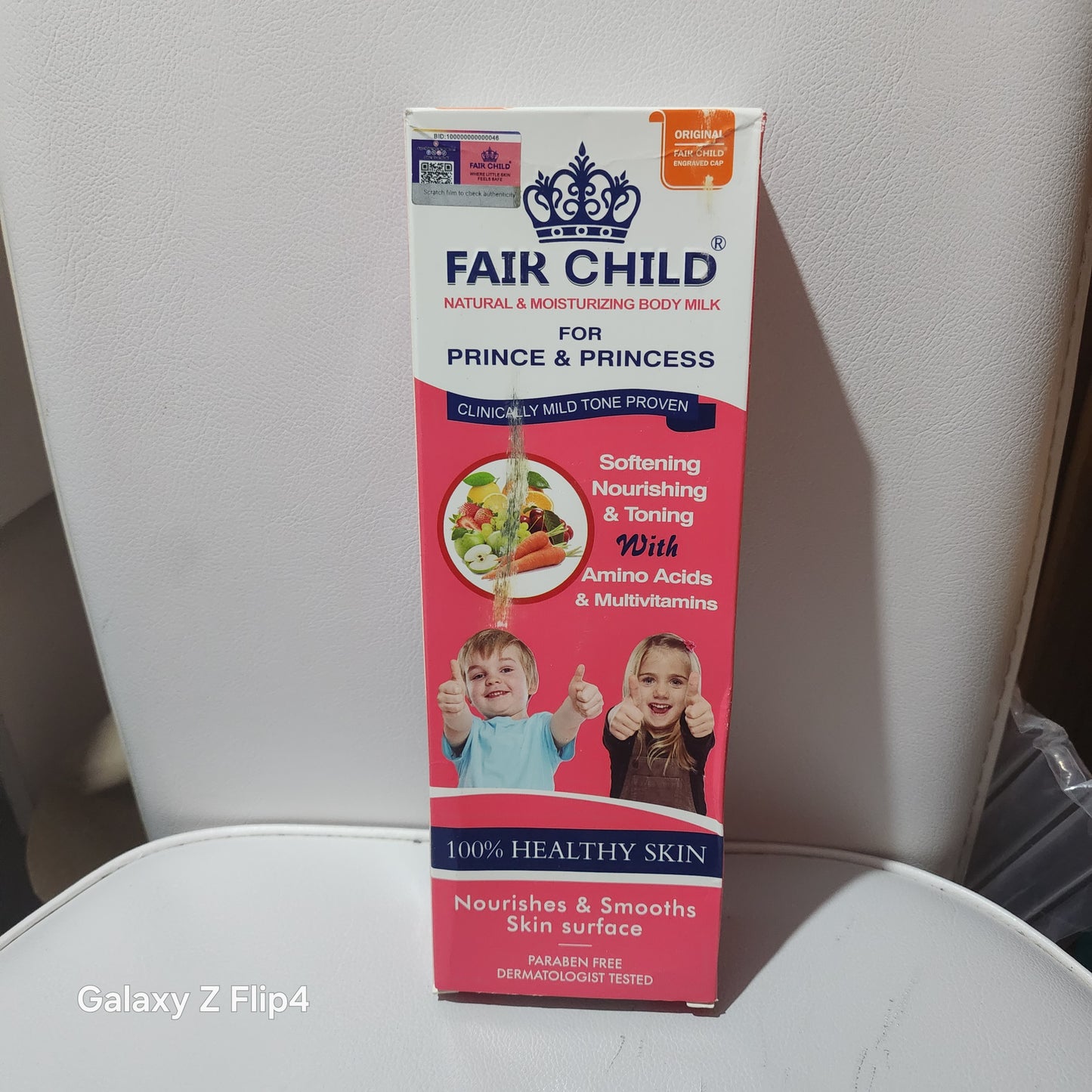 Fair Child Natural & Moisturizing Body Milk for Prince & Princess Softening Nourishing & Toning with Amino Acids & Multivitamins 100% Healthy Skin